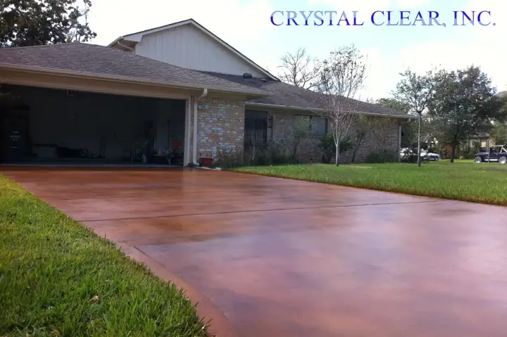 Concrete Staining Driveway Home Roanoke Va