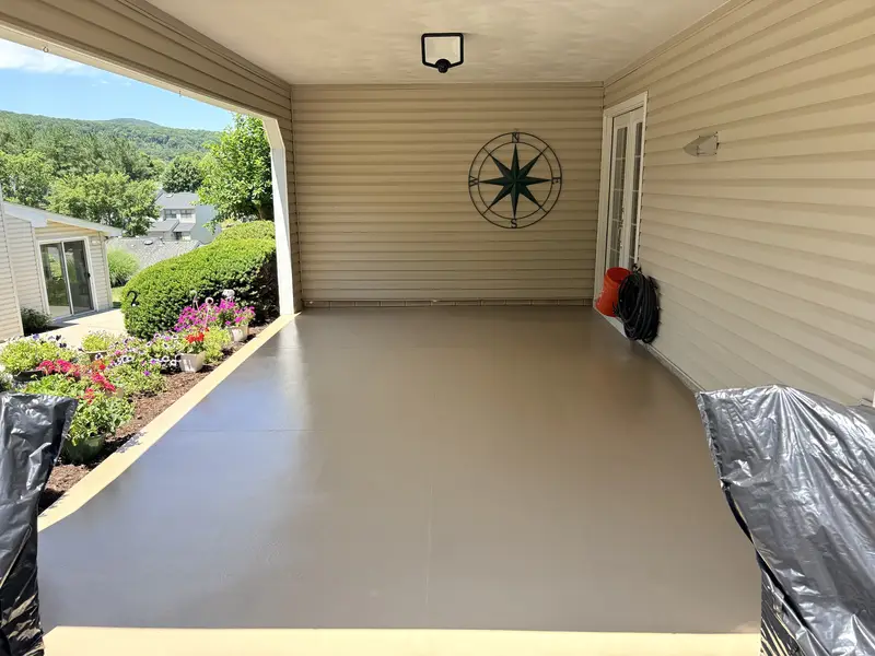 Covered Patio Concrete Coating Roanoke Va
