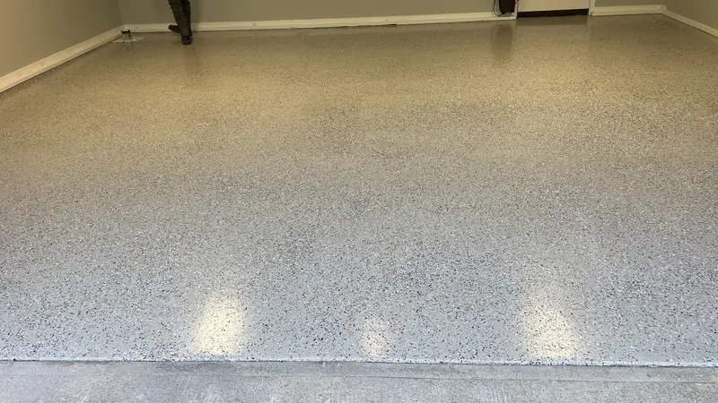 Epoxy Flake Garage Floor Finished Roanoke Va