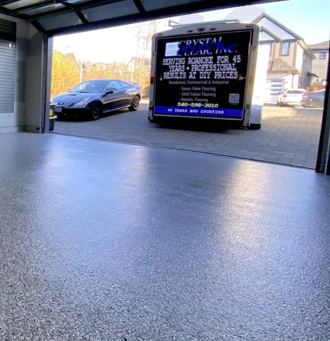 Epoxy Garage Floor Job Sign Roanoke Va