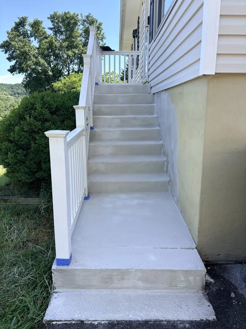 Exterior Steps Resurfacing Coat Roanoke Va