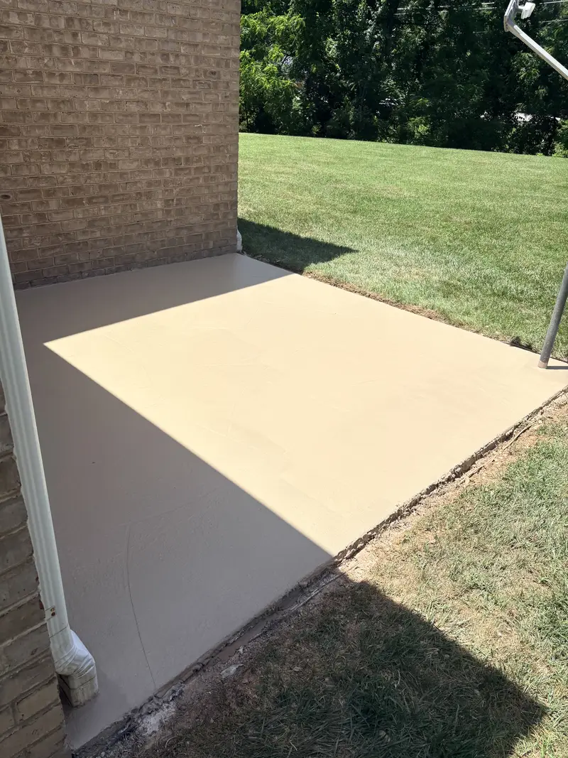 Patio Overlay Coating Brick Home Roanoke Va