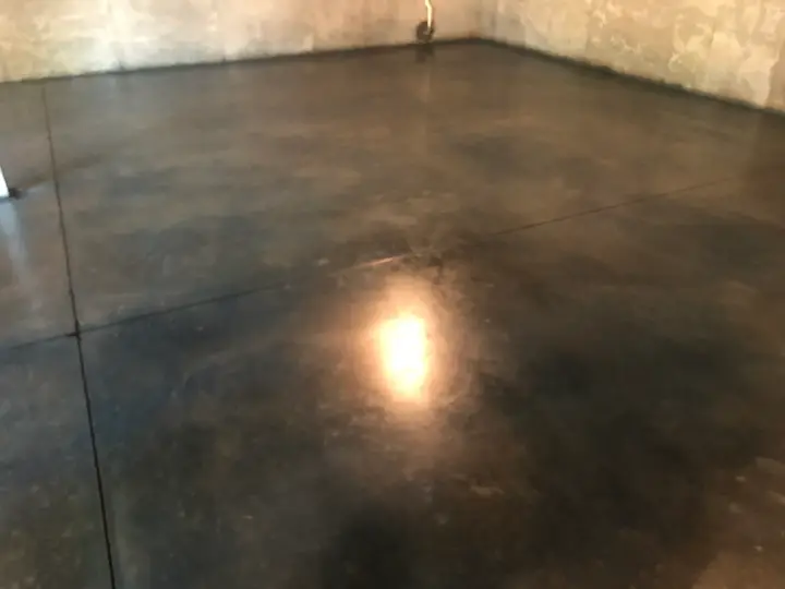 Stained Concrete Floor Black Roanoke Va